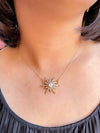 14k Victorian 2.75cttw OMC Diamond Starburst Pendant