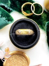 14k Gold Bearing Quartz Cylinder Cabochon Ring