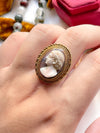 14k Victorian Hardstone Adonis Cameo Brooch