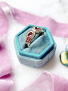 18k Vintage Diamond & Ruby Ring