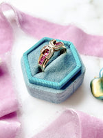18k Vintage Diamond & Ruby Ring