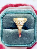 14k Vintage Roberts & Belk Leo Zodiac Ring