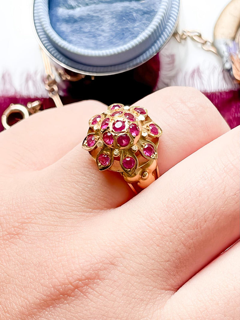 22k, Vintage Ruby Princess Ring