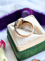 14k Georgian Amethyst & Diamond Halo Ring