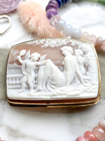 14k Antique Shell Cameo Brooch