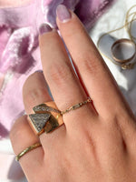 14k Vintage 0.45cttw Diamond Ring