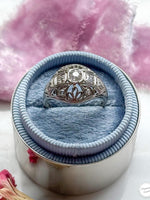 18k Art Deco 0.65cttw Diamond Bombe Ring
