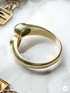 18k Diamond & Emerald Toi et Moi Ring