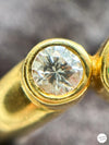 18k Diamond & Emerald Toi et Moi Ring
