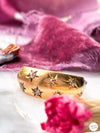 18k Vintage Rose Cut Diamond Starburst Ring