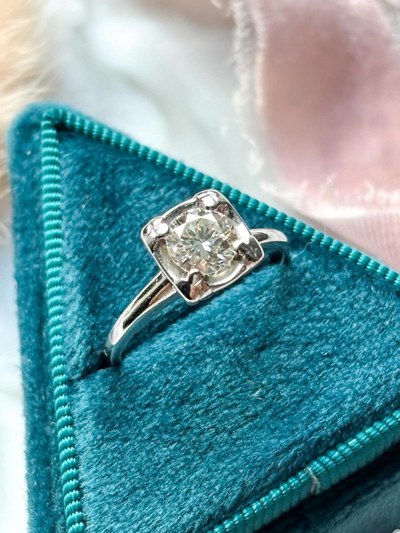 14k Vintage 0.75ct Diamond Solitaire