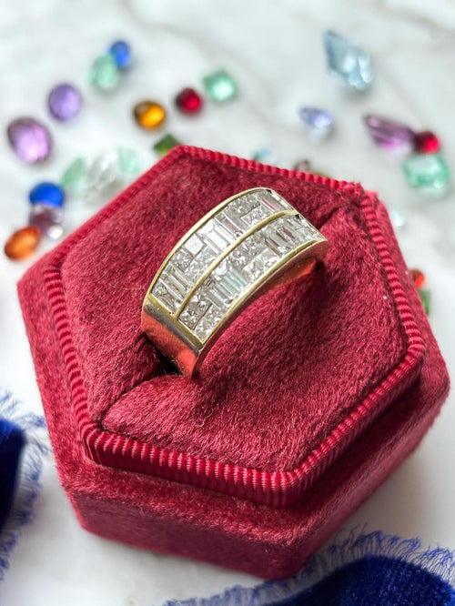 18k 1.80cttw Channel Set Diamond Ring