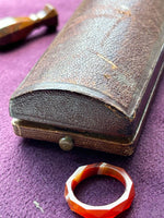 Gilded Brass Antique Banded Agate Wax Seal