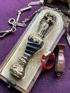 Gilded Brass Antique Banded Agate Wax Seal