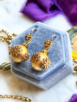 22k Victorian Articulated Ear Bobs