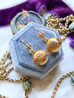 22k Victorian Articulated Ear Bobs