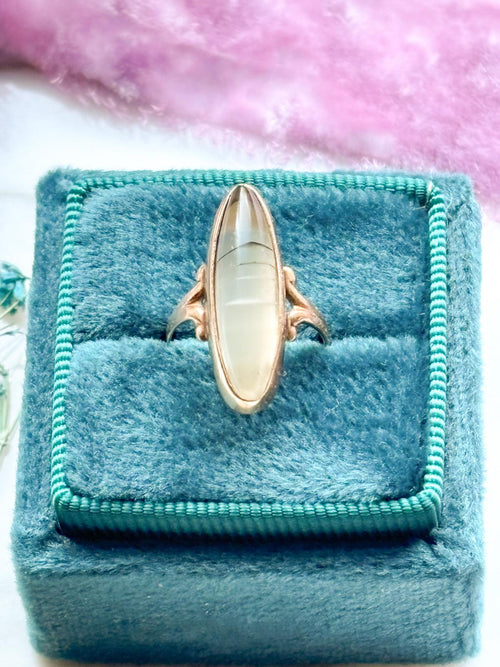 10k Antique Dendritic Agate Ring