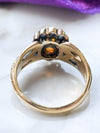 14k Victorian Opal & 0.38cttw Diamond Halo Ring