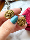 14k Art Nouveau Serpent Cufflinks