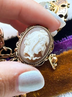 10k Edwardian Medusa Shell Cameo
