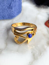 18k Vintage Egyptian Lapis Ring