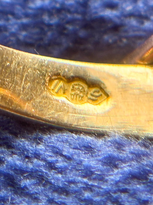 18k Vintage Egyptian Lapis Ring