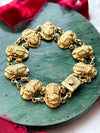 18k Vintage Eqyptian Scarab Bracelet