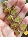 18k Vintage Eqyptian Scarab Bracelet
