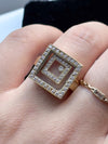18k Vintage 0.60cttw Floating Diamond Ring