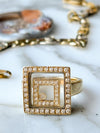 18k Vintage 0.60cttw Floating Diamond Ring