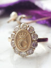 14k Vintage 1.00cttw Diamond Monogram Ring
