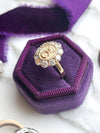 14k Vintage 1.00cttw Diamond Monogram Ring