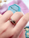 18k Vintage Diamond & Ruby Ring