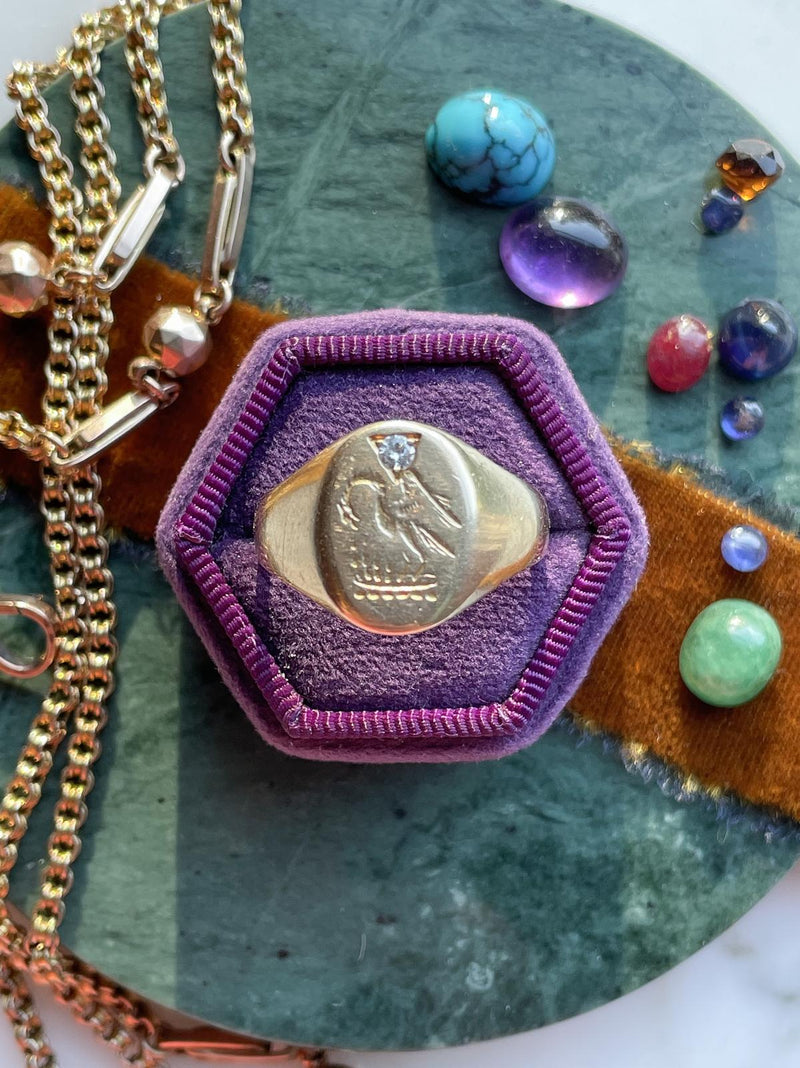 10k Victorian Phoenix Intaglio Signet Ring – Tigerlilys LLC