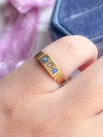 15k Victorian Opal & Diamond Ring