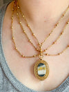 14k Victorian Gold Bearing Quartz Locket
