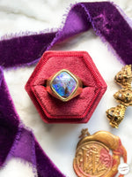 18k Vintage Black Opal Ring
