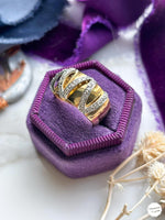 14k 0.25cttw Diamond Cigar Band
