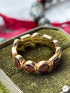14k Vintage Garnet Eternity Band