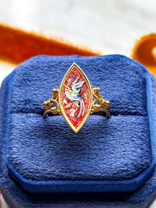 18k Victorian Micromosaic