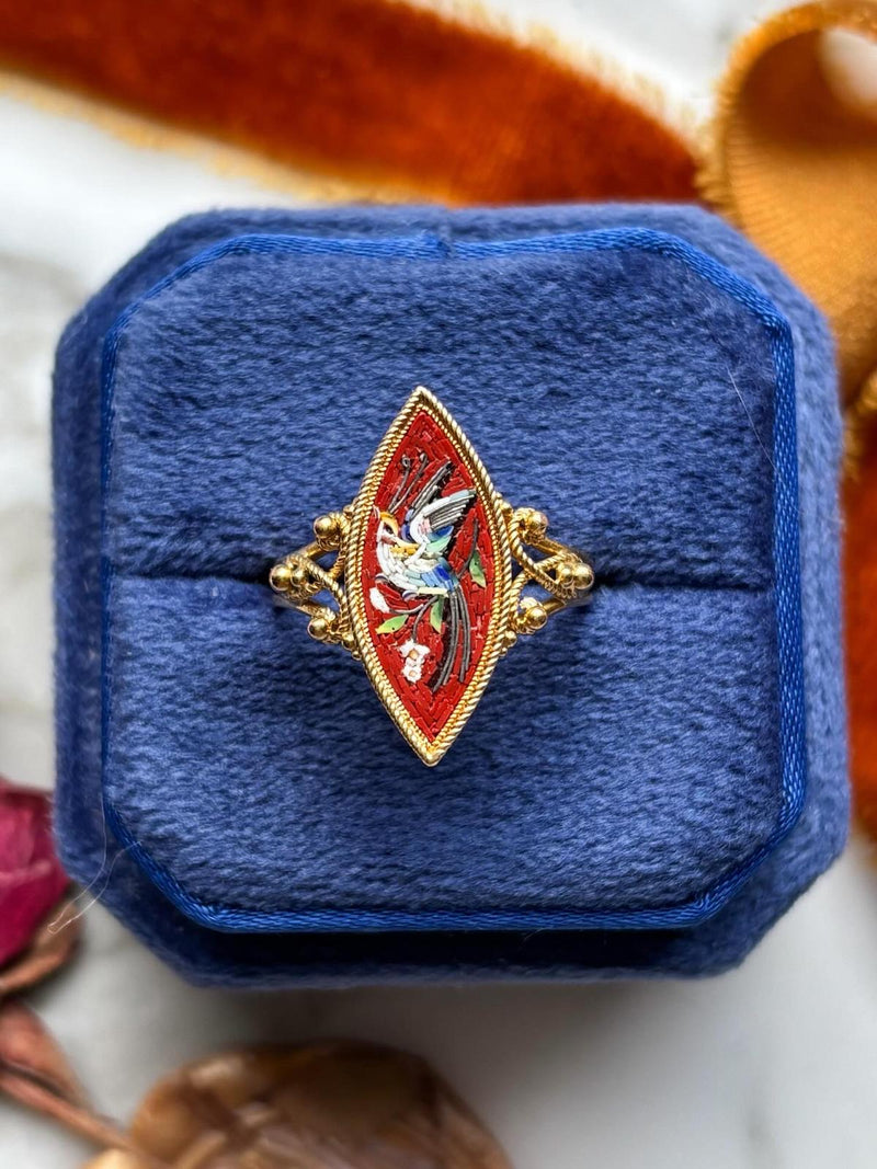 18k Victorian Micromosaic