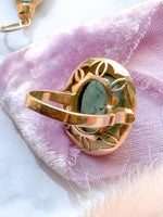 14k Vintage Natural Turquoise Cabochon Ring