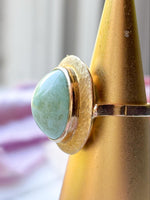 14k Vintage Natural Turquoise Cabochon Ring