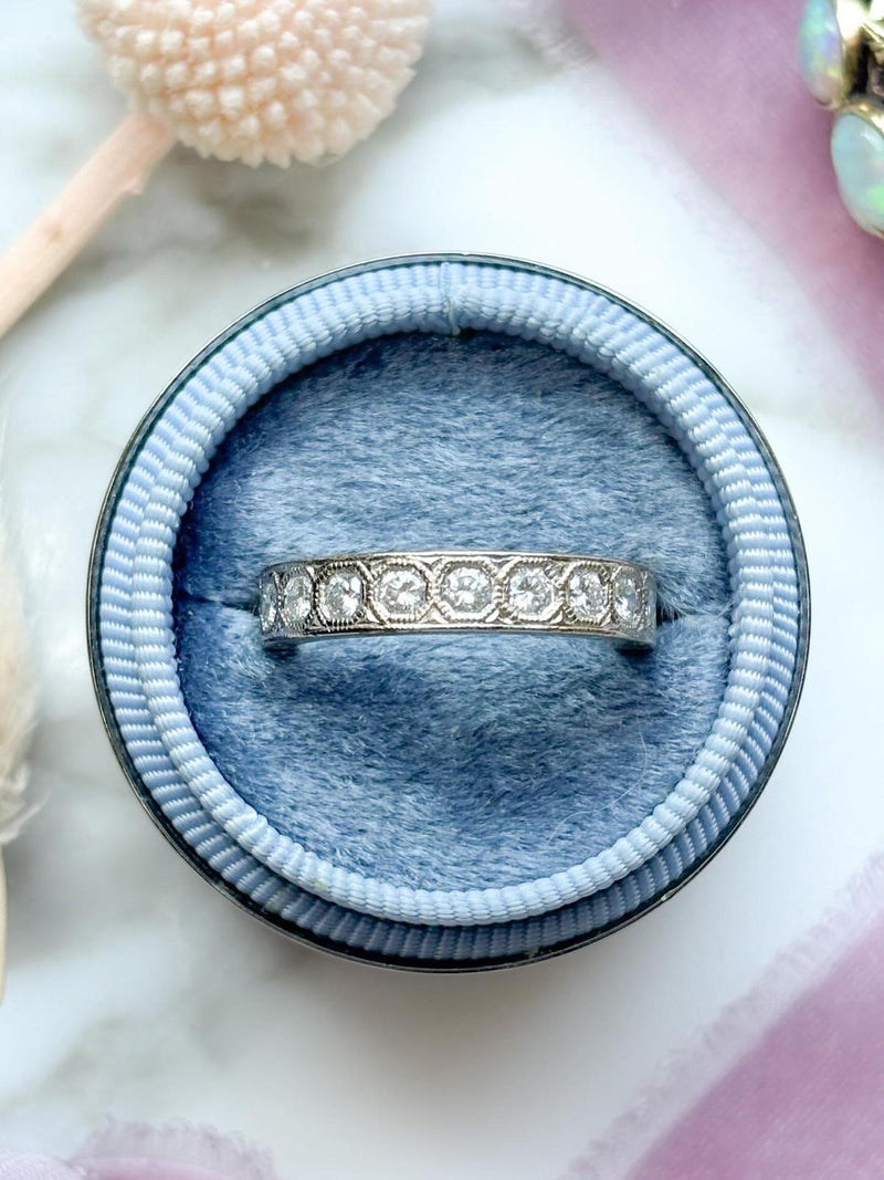 18k Vintage 2.00cttw Eternity Band