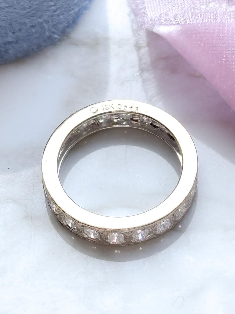 18k Vintage 2.00cttw Eternity Band