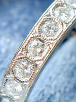 18k Vintage 2.00cttw Eternity Band
