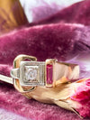 14k Vintage Ruby & 0.30ct Diamond Buckle Ring