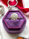 14k Vintage 1.24cttw Transitional Cut Diamond Ring