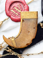 20k Victorian Tiger's claw Brooch
