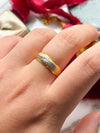 24k Vintage Diamond Cut 5.70g Ring